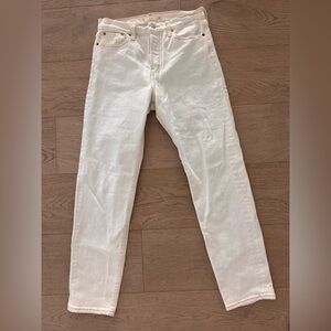 Levi 501 Wedgie very light wash - almost white jeans (made in Poland) size 26